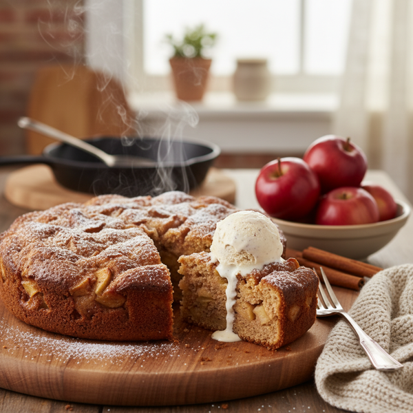 Warm Cinnamon Apple Cake Delight recipe