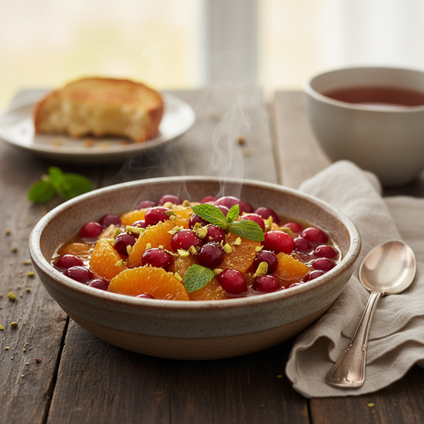 Warm Cranberry Mandarin Delight recipe