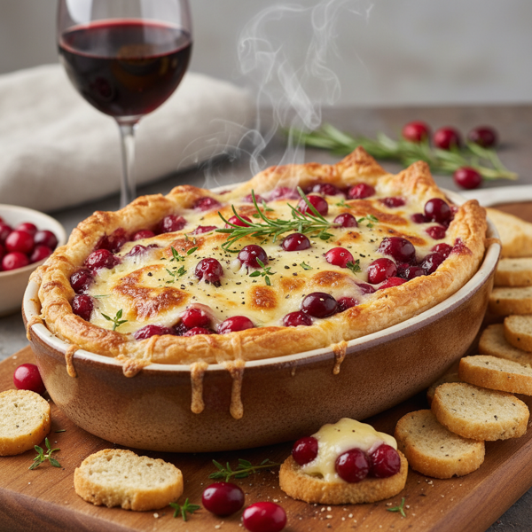 Warm Cranberry Swiss Cheese Delight recipe