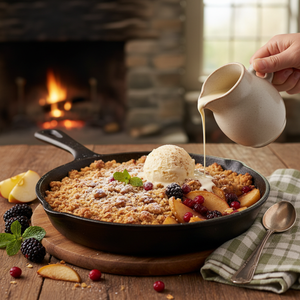 Warm Irish Orchard Fruit Crisp recipe