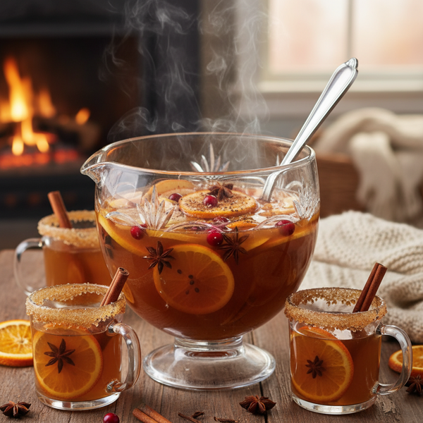 Warm Spiced Apple Brandy Punch recipe