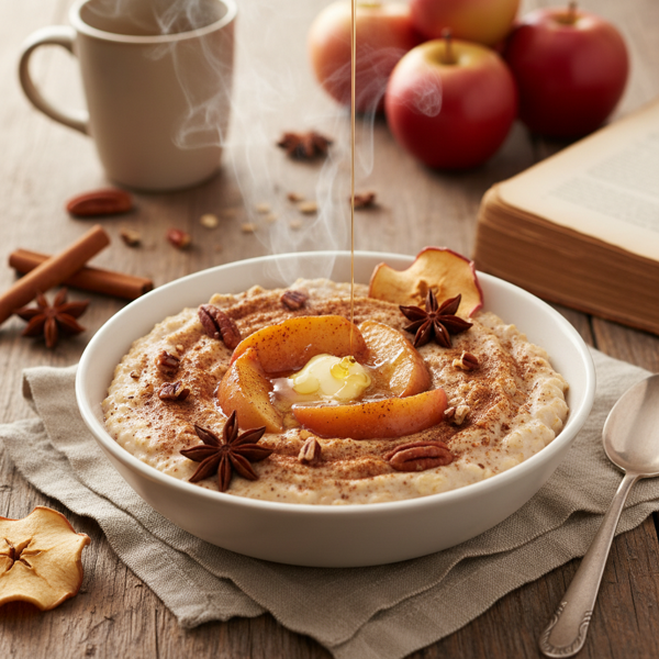 Warm Spiced Apple Oatmeal Delight recipe