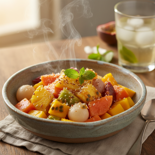 Warm Tropical Fruit Medley recipe