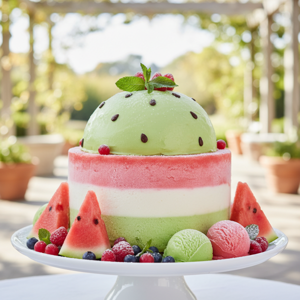 Watermelon Wonderland Ice Cream Cake recipe