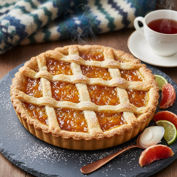 Welsh Citrus Marmalade Tart recipe