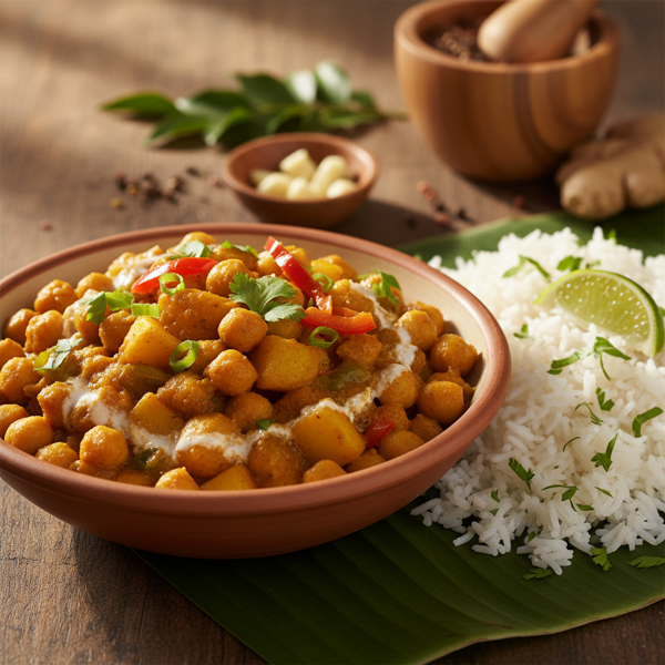 West Indian Chickpea and Potato Curry recipe