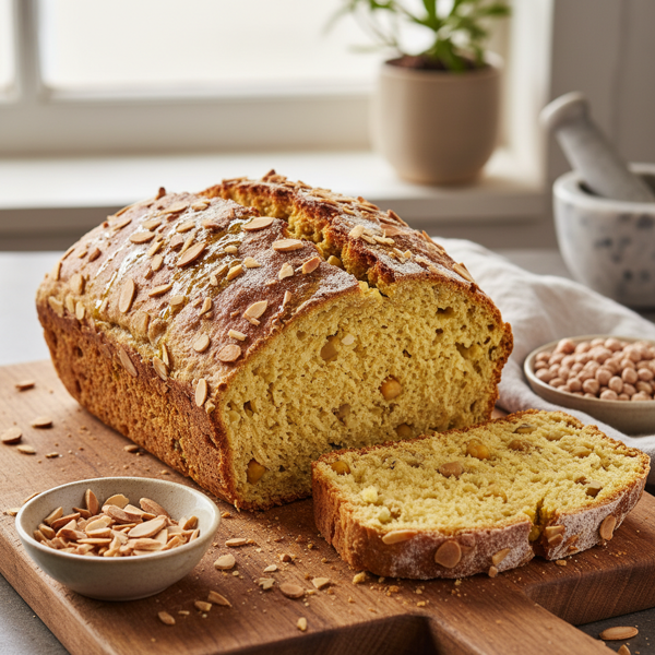 Wheat-Free Almond & Chickpea Bread recipe