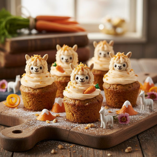 Whimsical Alpaca Carrot Cake Delight Cups recipe