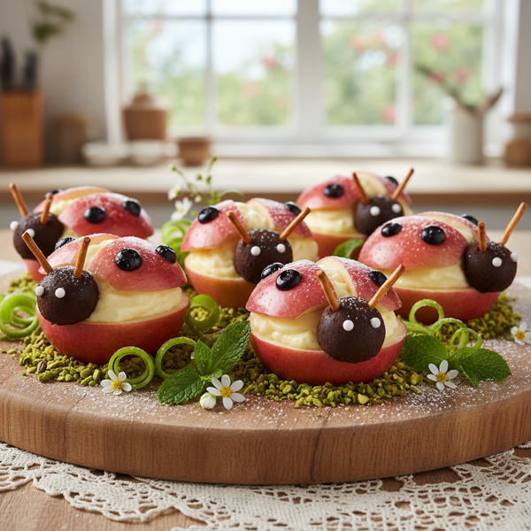 Whimsical Apple Ladybugs recipe