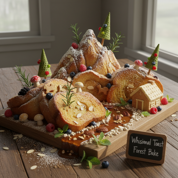 Whimsical French Toast Forest Bake recipe