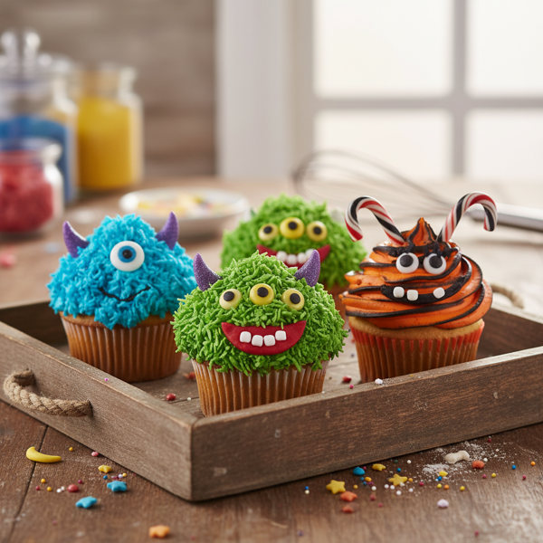 Whimsical Monster Cupcakes recipe