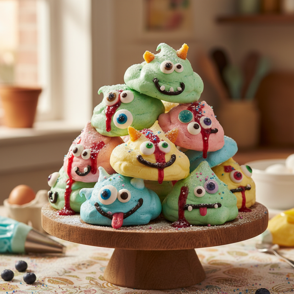 Whimsical Monster Meringues recipe