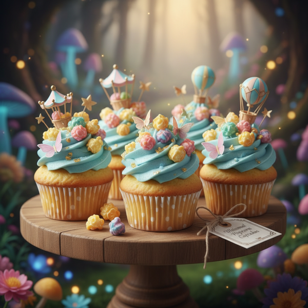 Whimsical Popcorn Cupcakes recipe