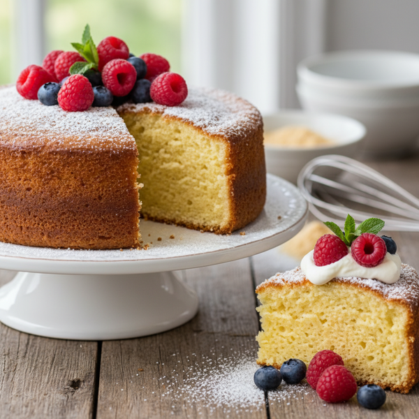 Whipped Custard Powder Sponge Cake recipe