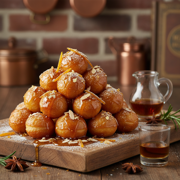 Whiskey-Infused Italian Strufoli recipe