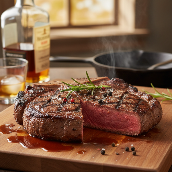 Whiskey-Infused Pan-Seared Porterhouse Steak recipe