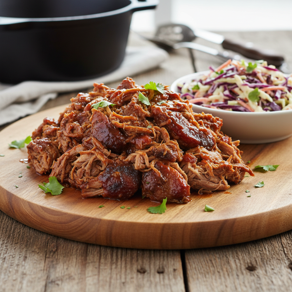 Whole30 Delight: Slow-Cooked BBQ Pulled Pork with Fresh Coleslaw recipe