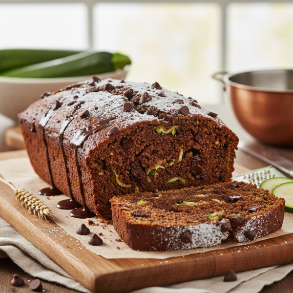 Whole Wheat Chocolate Zucchini Delight Bread recipe