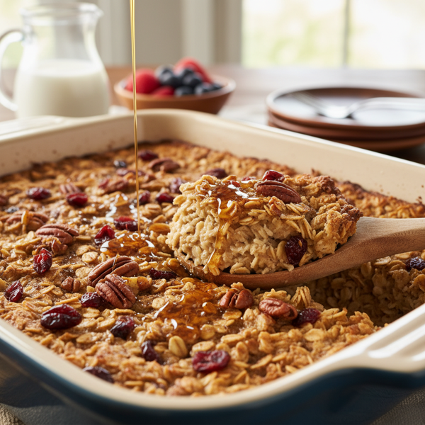Wholesome Amish Baked Oatmeal Delight recipe