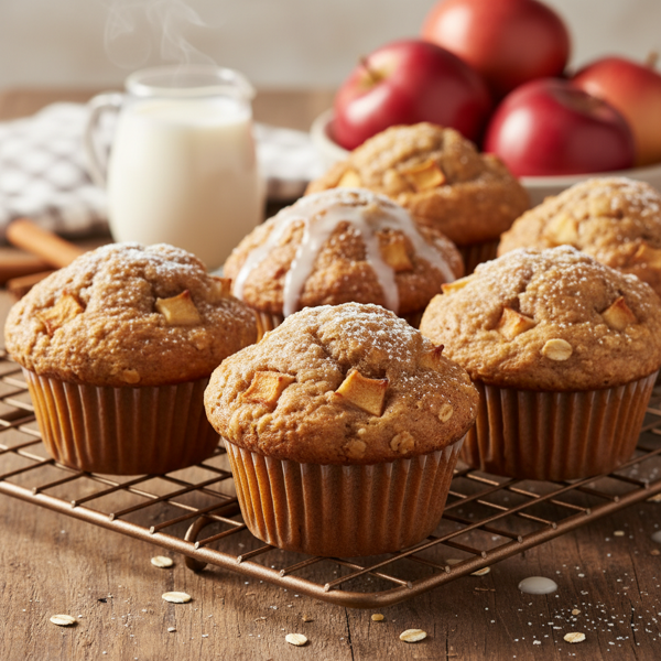 Wholesome Apple Bran Muffins with Buttermilk recipe