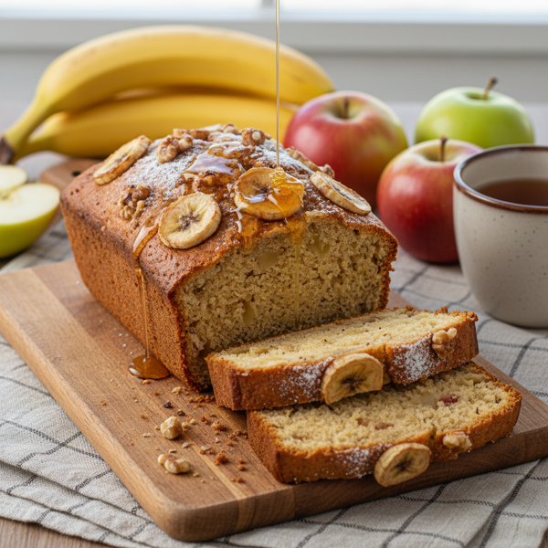 Wholesome Banana-Apple Bread recipe