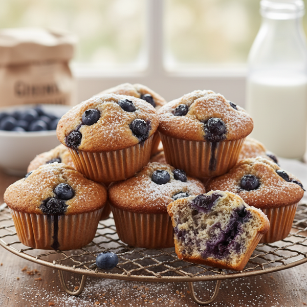 Wholesome Blueberry Delight Muffins recipe