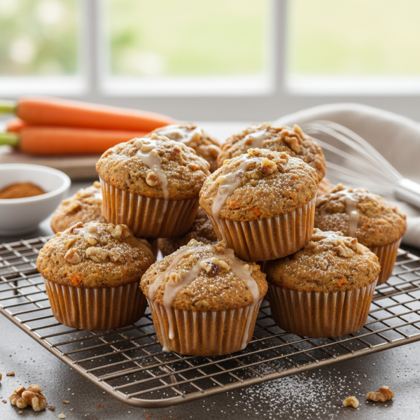 Wholesome Carrot Spice Muffins recipe