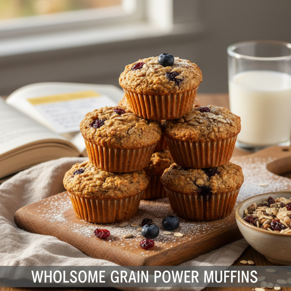 Wholesome Grain Power Muffins recipe