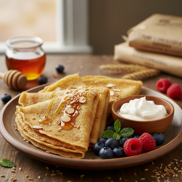 Wholesome Honey Wheat Crepes recipe