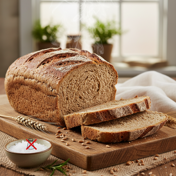 Wholesome Low Sodium Whole Wheat Bread recipe