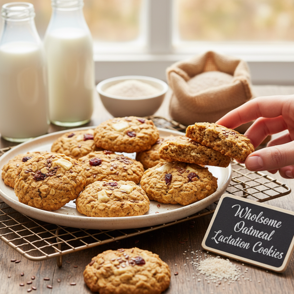 Wholesome Oatmeal Lactation Cookies recipe