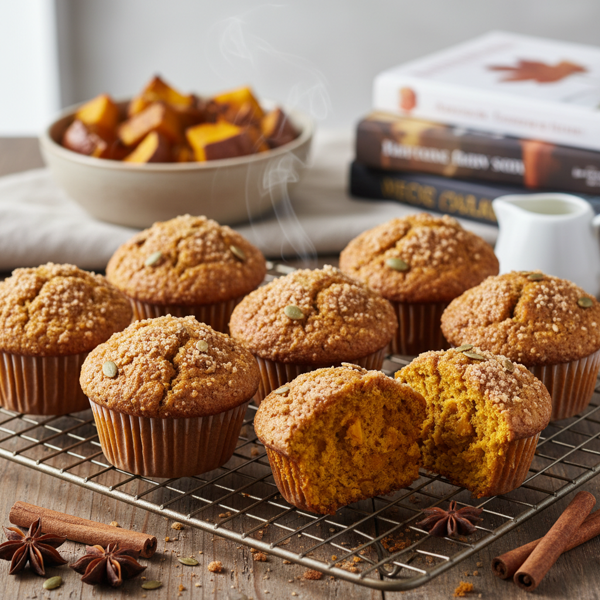 Wholesome Pumpkin Spice Muffins recipe