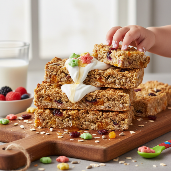 Wholesome Yogurt-Cereal Energy Bars for Toddlers recipe