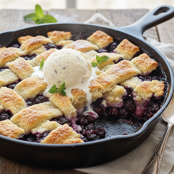 Wild Blueberry Dream Cobbler recipe
