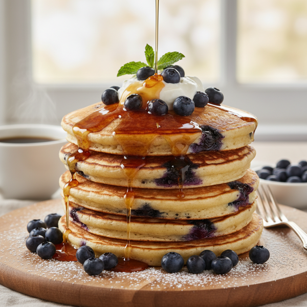 Wild Blueberry Flapjacks recipe