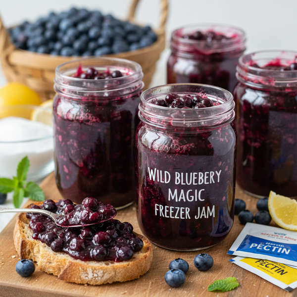 Wild Blueberry Magic Freezer Jam recipe