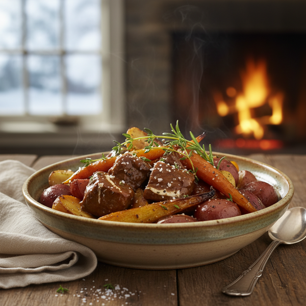 Winter's Embrace Beef and Vegetable Medley recipe