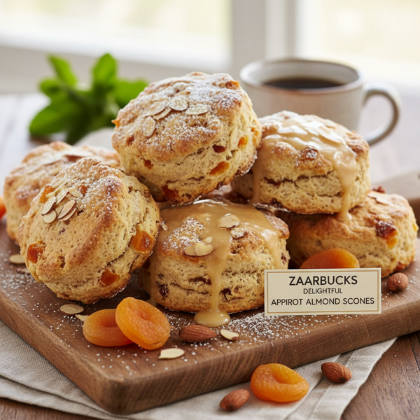 Zaarbucks Delightful Apricot Almond Scones recipe