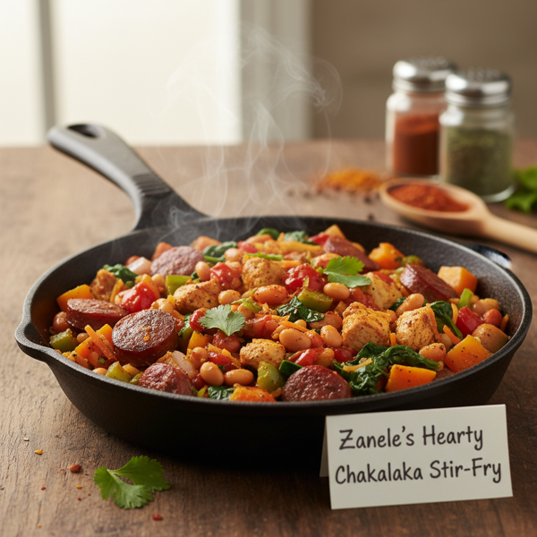 Zanele's Hearty Chakalaka Stir-Fry recipe