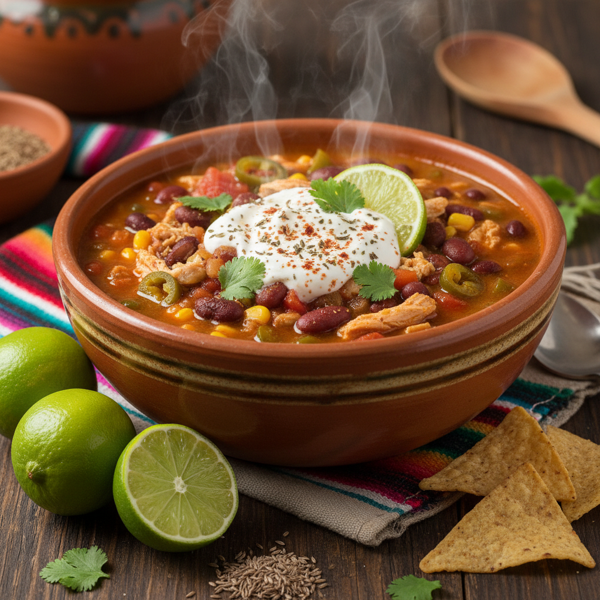 Zesty 7-Can Fiesta Soup recipe