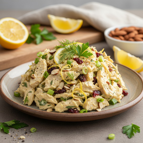 Zesty Almond Chicken Salad recipe