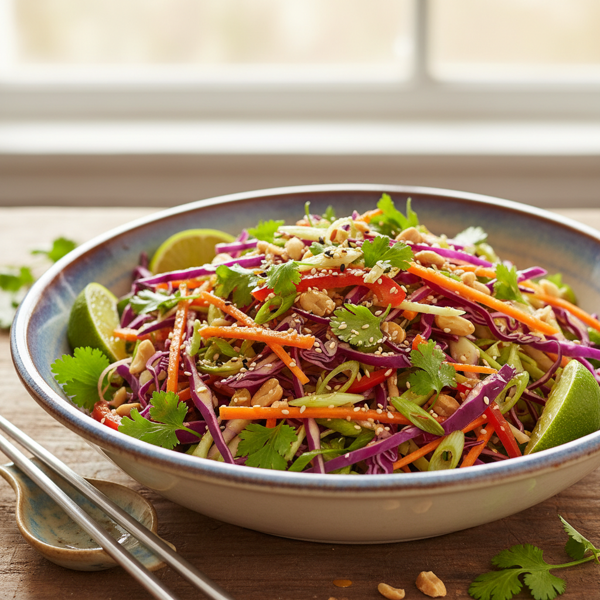 Zesty Asian Cabbage & Parsley Salad recipe