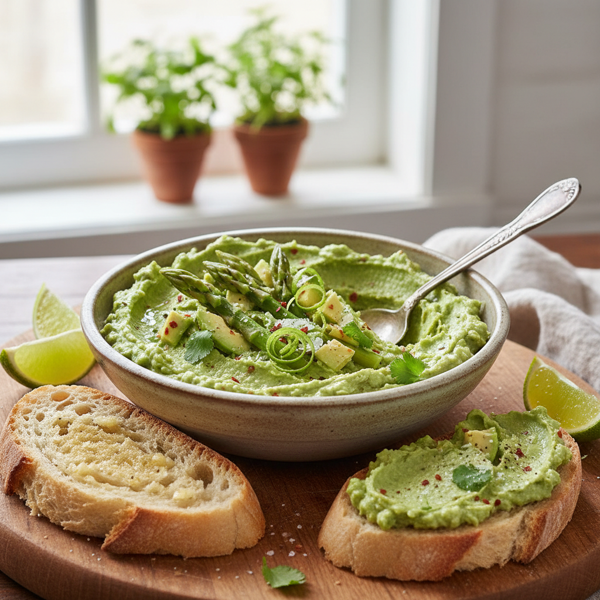 Zesty Asparagus Avocado Spread recipe