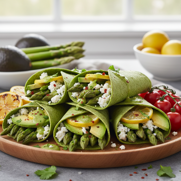 Zesty Asparagus & Avocado Fusion Wraps recipe