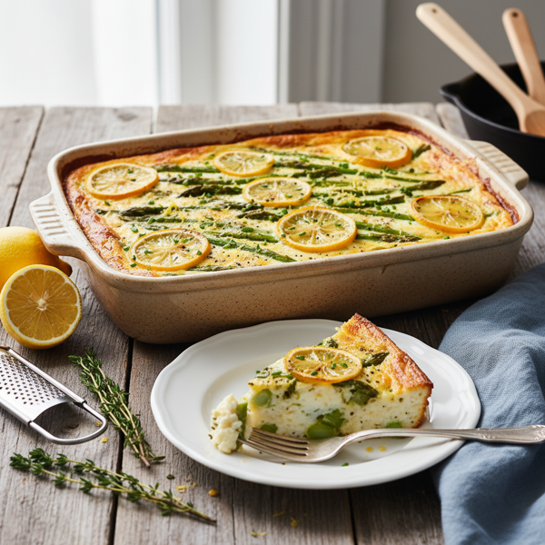 Zesty Asparagus & Egg White Bake recipe