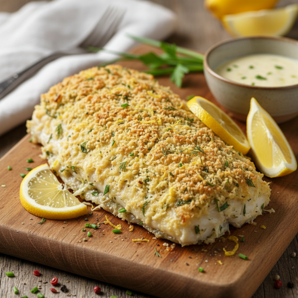 Zesty Baked Haddock with Parmesan Crust recipe