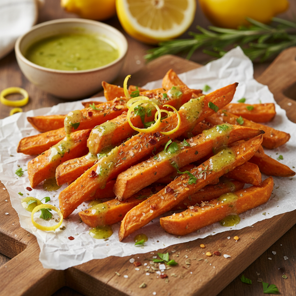 Zesty Baked Sweet Potato Fries recipe