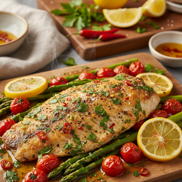 Zesty Baked Tilapia with Spicy Herb Infusion recipe