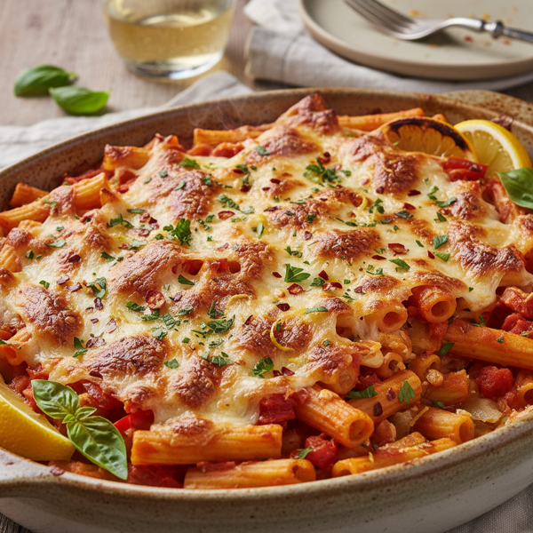 Zesty Baked Ziti Delight recipe