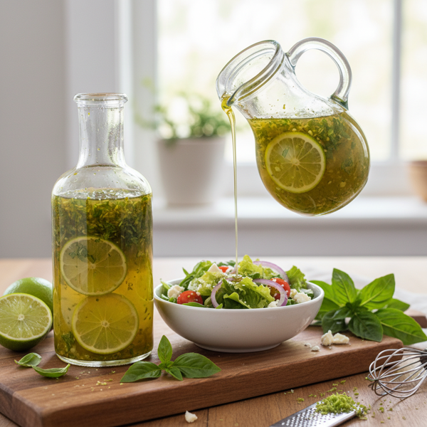 Zesty Basil Lime Vinaigrette recipe